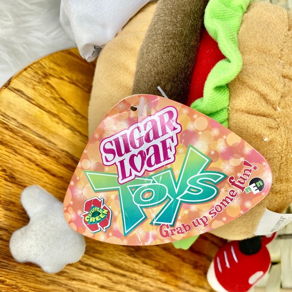 2016 Steak-N-Shake SIZZLE Burger Stuffed Plush Advertising Promo 12" With Tag - Picture 6 of 11